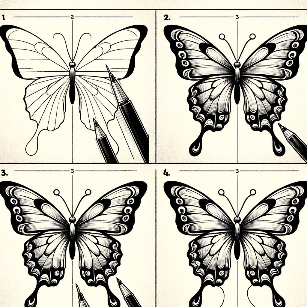 Easy Guide: How to Draw a Butterfly in 5 Ways 
Draw a Butterfly  butterfly drawing Draw Butterfly