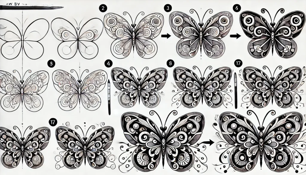 Easy Guide: How to Draw a Butterfly in 5 Ways 
Draw a Butterfly  butterfly drawing Draw Butterfly