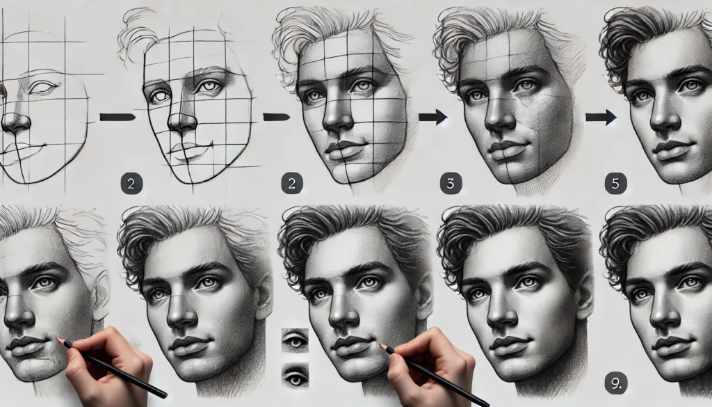 How To Draw a Face 5 Different Ways