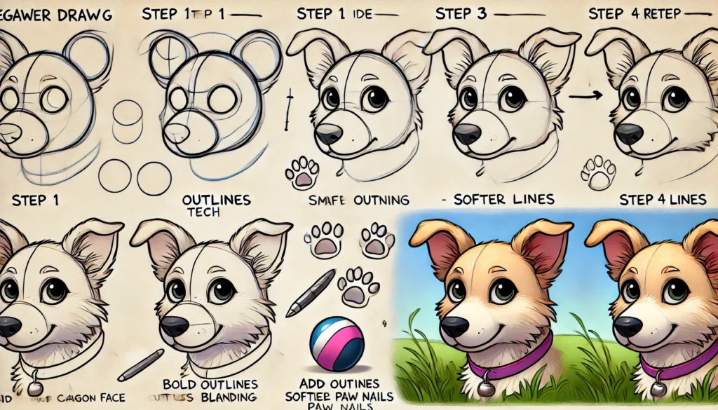 How to Draw a Dog in 5 Easy Steps - Quick and Simple