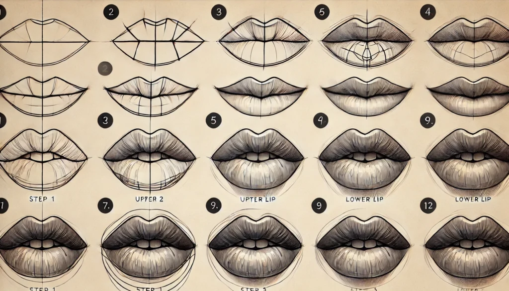 How To Draw Lips In 5 Easy Steps – Quick and Simple