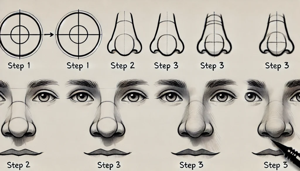 How To Draw A Nose In 5 Easy Steps – Quick and Simple