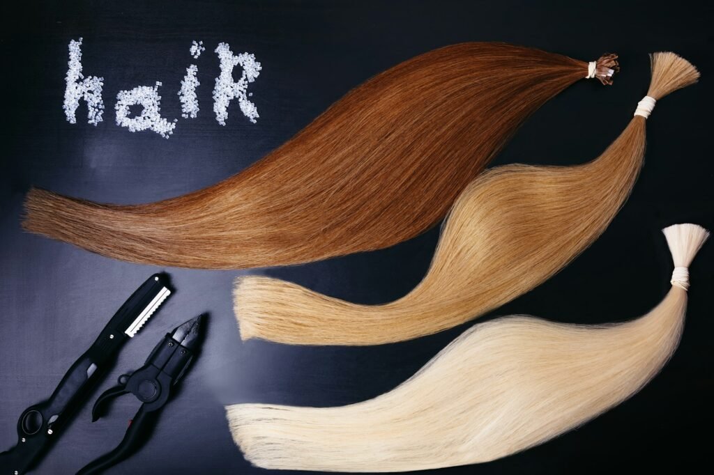 6d hair extensions
6d hair extensions pros and cons
6d hair extensions near me
6d hair extensions reviews
6d hair extensions before and after
what are 6d hair extensions
how to make 6d hair extensions
Set of of three colors hair extension, tools on a dark background. copyspace. top view