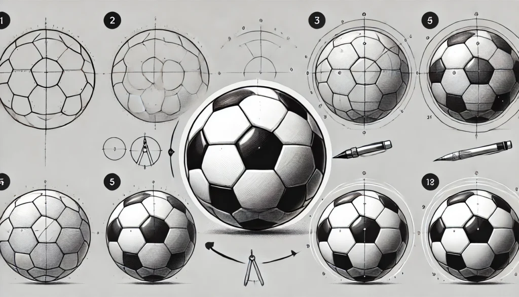 How To Draw A Soccer Ball 5 Easy Steps – Quick and Simple