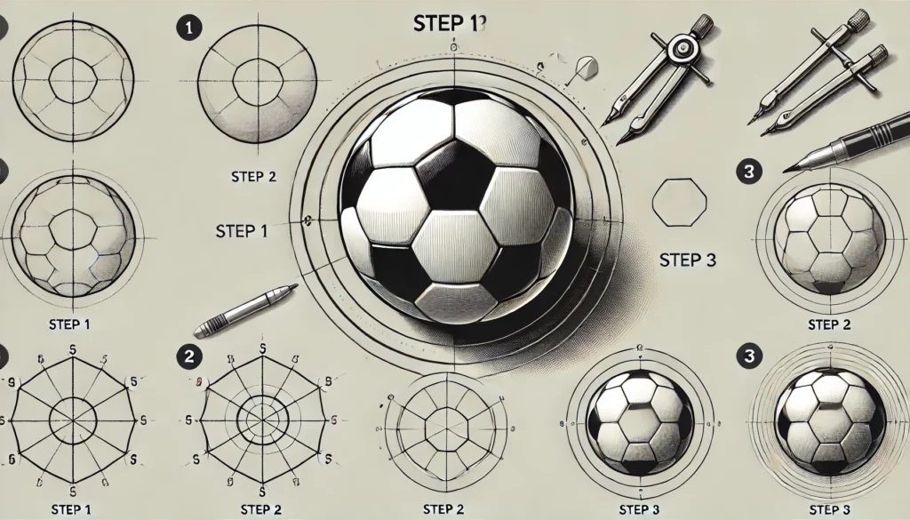 How To Draw A Soccer Ball 5 Easy Steps – Quick and Simple