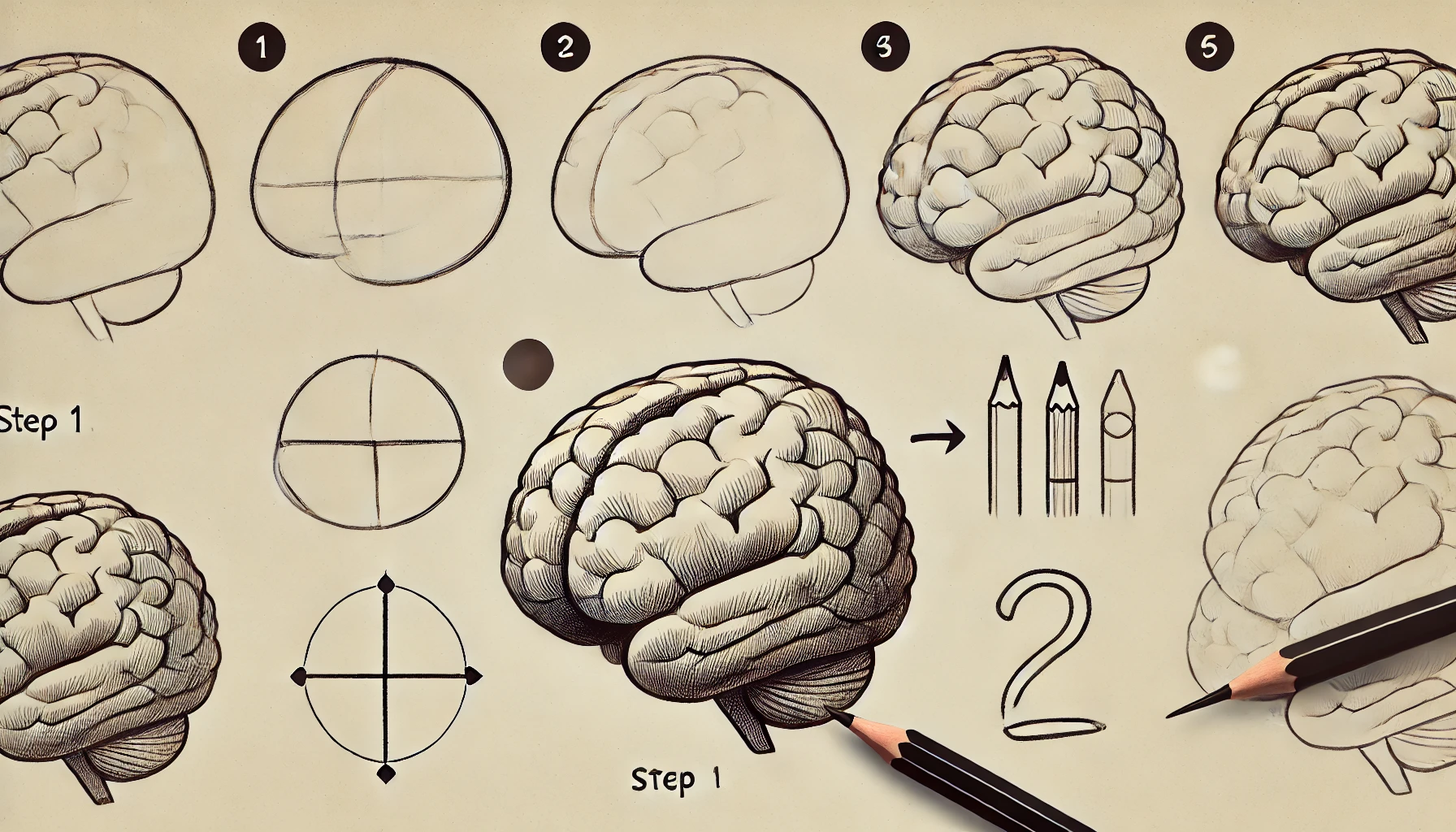 How To Draw A Brain 5 Easy Steps – Quick and Simple