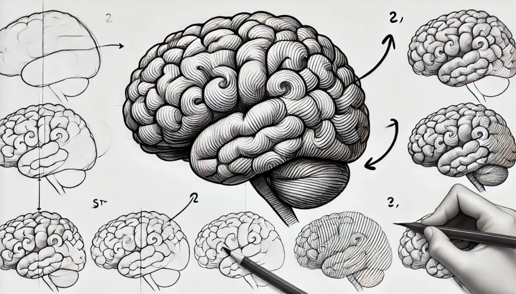 How To Draw A Brain 5 Easy Steps – Quick and Simple